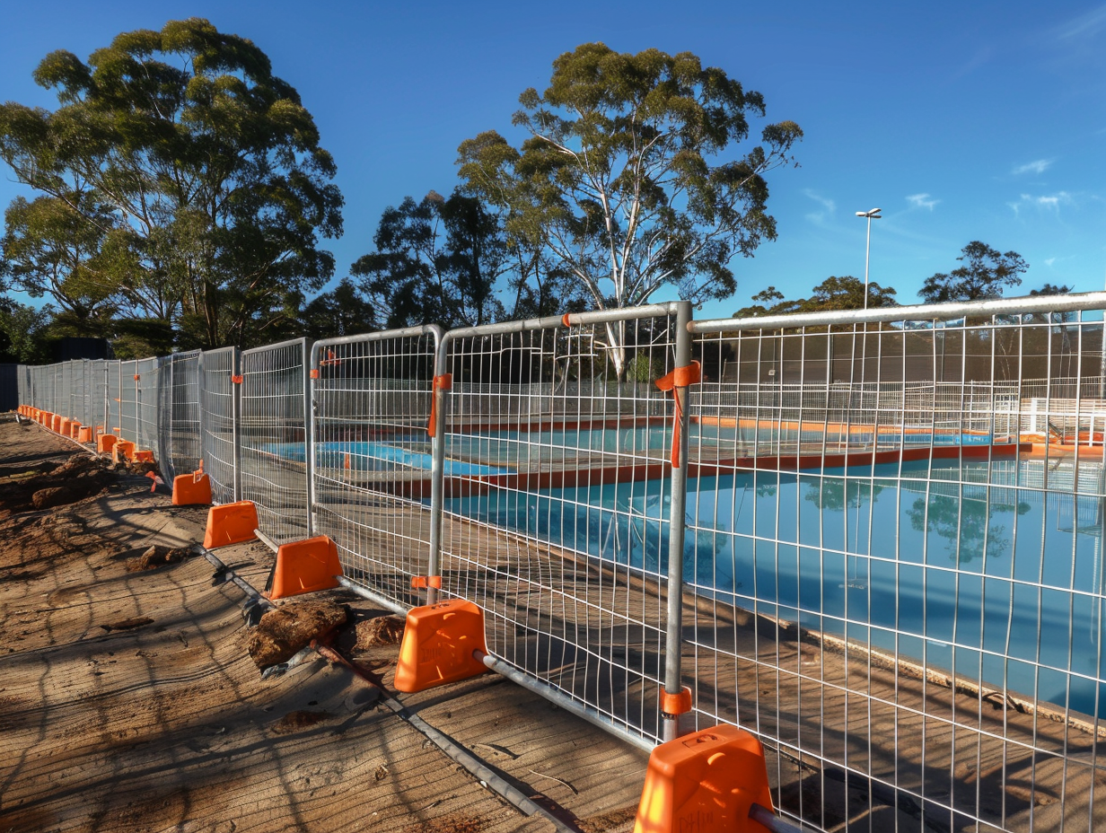 Temp Pool Fencing | SBS Temporary Fence Hire Newcastle